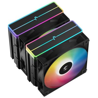 DEEPCOOL chladič AG620 BK ARGB V2 / 2x 120mm fan / 6x heatpipes / PWM / pro Intel i AMD / černý