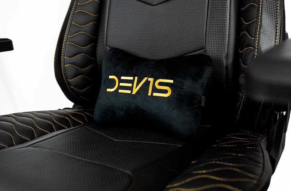 DEV1S herní židle BLACK