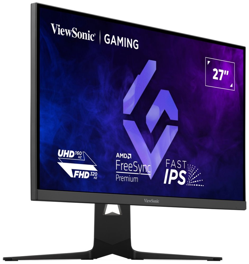 ViewSonic XG275D1-4K 27" 16:9  IPS,1920 x 1020 @320Hz 3840 x 2160 @160Hz, 0.5ms MPRT,2 HDMI, DP, USB-C, výš. nast.