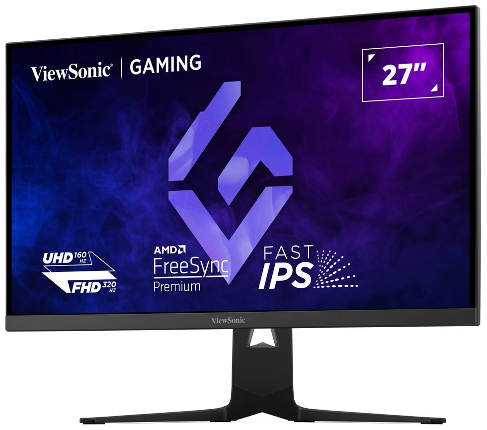 ViewSonic XG275D1-4K 27" 16:9  IPS,1920 x 1020 @320Hz 3840 x 2160 @160Hz, 0.5ms MPRT,2 HDMI, DP, USB-C, výš. nast.