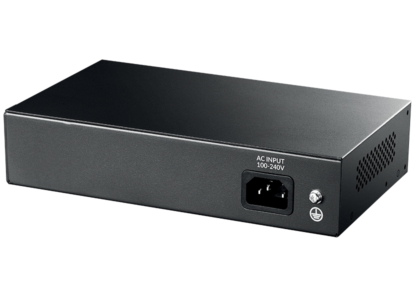 STRONG switch SW5011POE+/ 4x port Gigabit POE+/ 1x Ggabit Uplink port/ 1x Gigabit port SFP/ IEEE802.3af/at/ kovové šasi