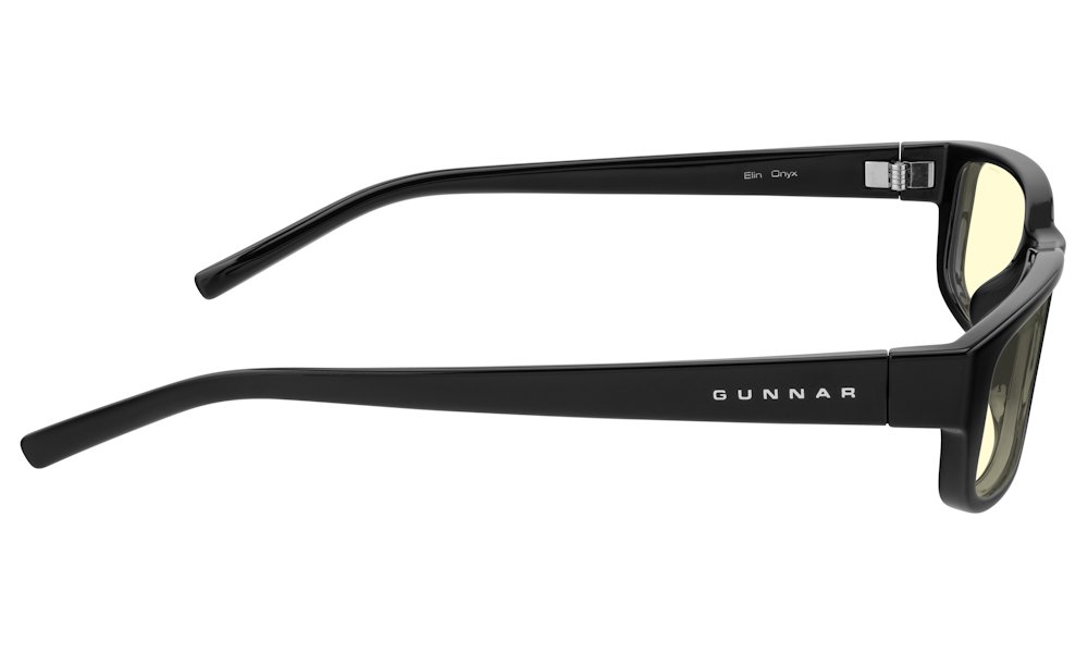 GUNNAR kancelářske/herní brýle  ELIN ONYX jantarová skla BLF 65 GUNNAR focus