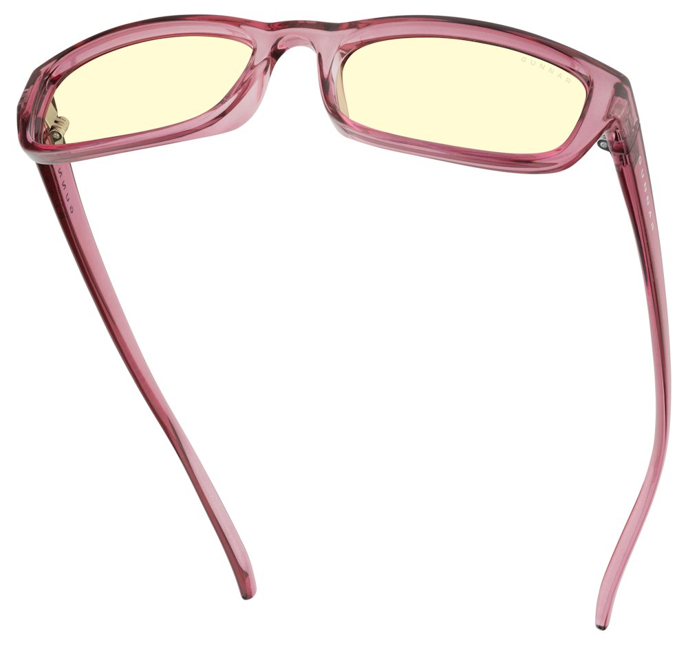 GUNNAR kancelářske/herní brýle  ELIN PLUM CRYSTAL jantarová skla BLF 65 GUNNAR focus