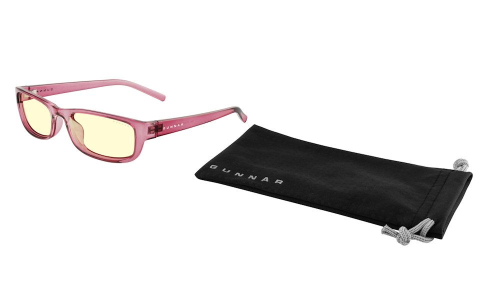 GUNNAR kancelářske/herní brýle  ELIN PLUM CRYSTAL jantarová skla BLF 65 GUNNAR focus