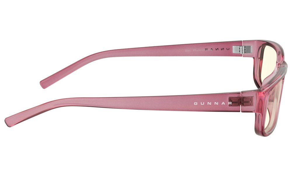 GUNNAR kancelářske/herní brýle  ELIN PLUM CRYSTAL čirá skla BLF 35 GUNNAR focus