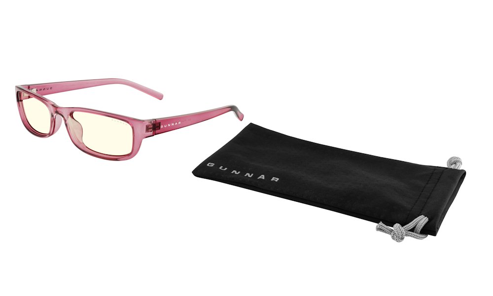 GUNNAR kancelářske/herní brýle  ELIN PLUM CRYSTAL čirá skla BLF 35 GUNNAR focus