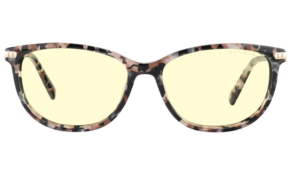 GUNNAR kancelářske/herní brýle  INGRID PINK FLOWER jantarová skla BLF 65 GUNNAR focus