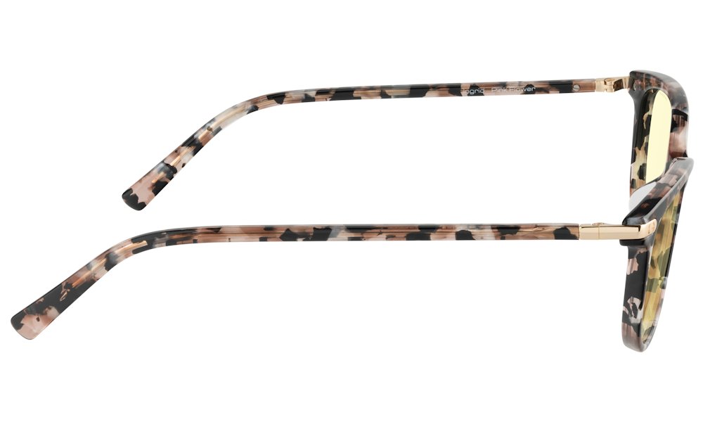 GUNNAR kancelářske/herní brýle  INGRID PINK FLOWER jantarová skla BLF 65 GUNNAR focus