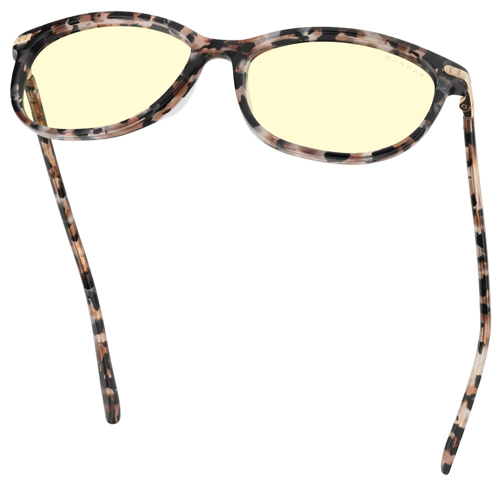 GUNNAR kancelářske/herní brýle  INGRID PINK FLOWER jantarová skla BLF 65 GUNNAR focus