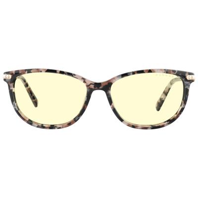 GUNNAR kancelářske/herní brýle  INGRID PINK FLOWER jantarová skla BLF 65 GUNNAR focus