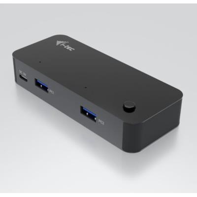 i-tec univerzální KVM HUB 2x USB-C + 2x USB-A 3.0 Port
