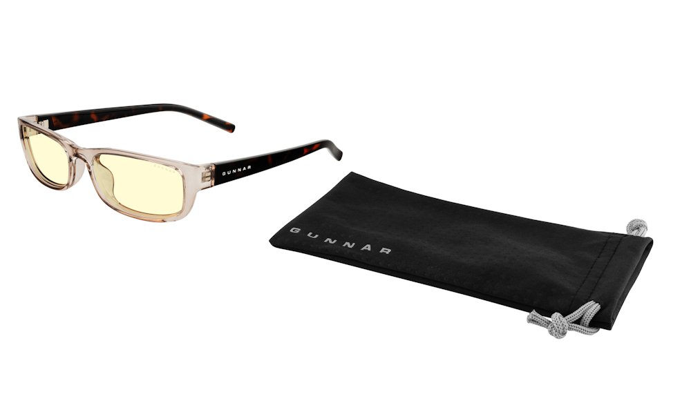 GUNNAR kancelářske/herní brýle  ELIN ROSE TORTOISE jantarová skla BLF 65 GUNNAR focus