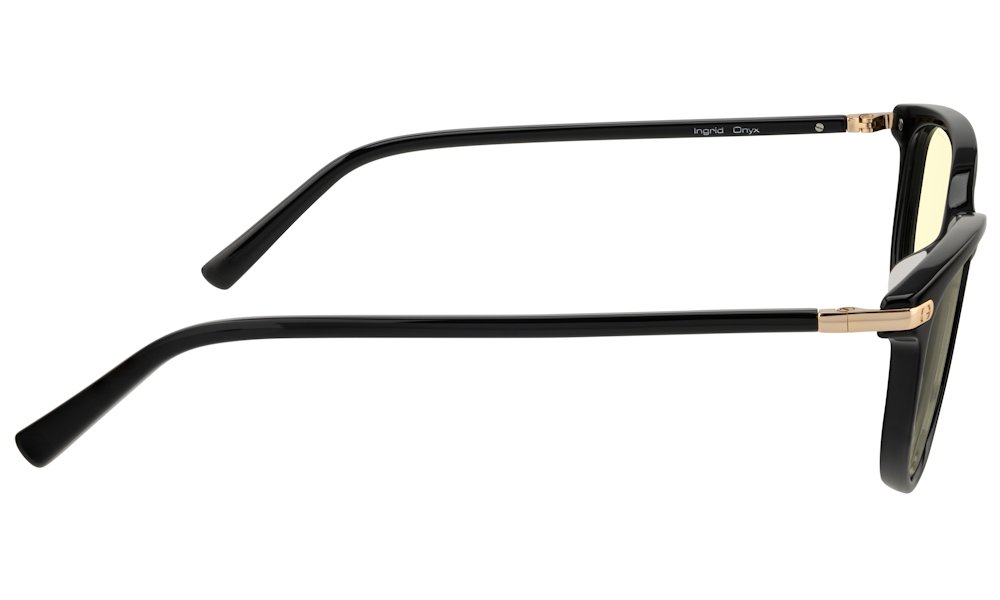 GUNNAR kancelářske/herní brýle  INGRID ONYX jantarová skla BLF 65 GUNNAR focus