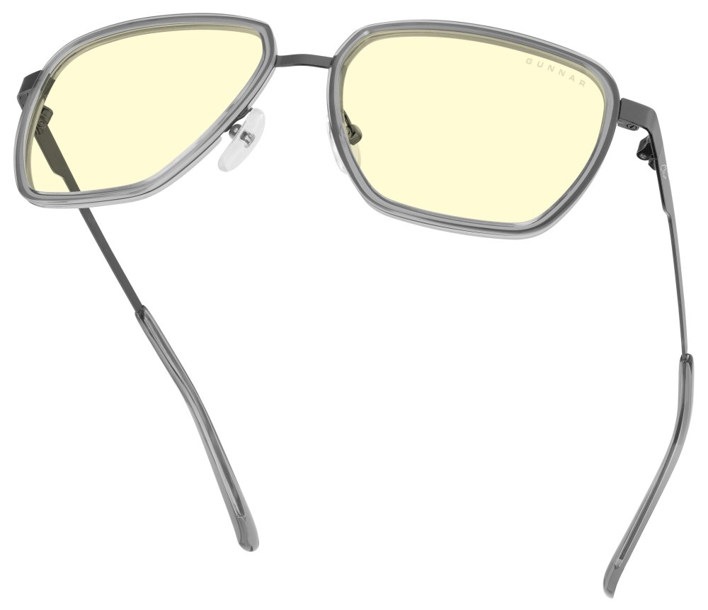 GUNNAR kancelářske/herní brýle  CLIX STONE/GUNMETAL jantarová skla BLF 65 GUNNAR focus