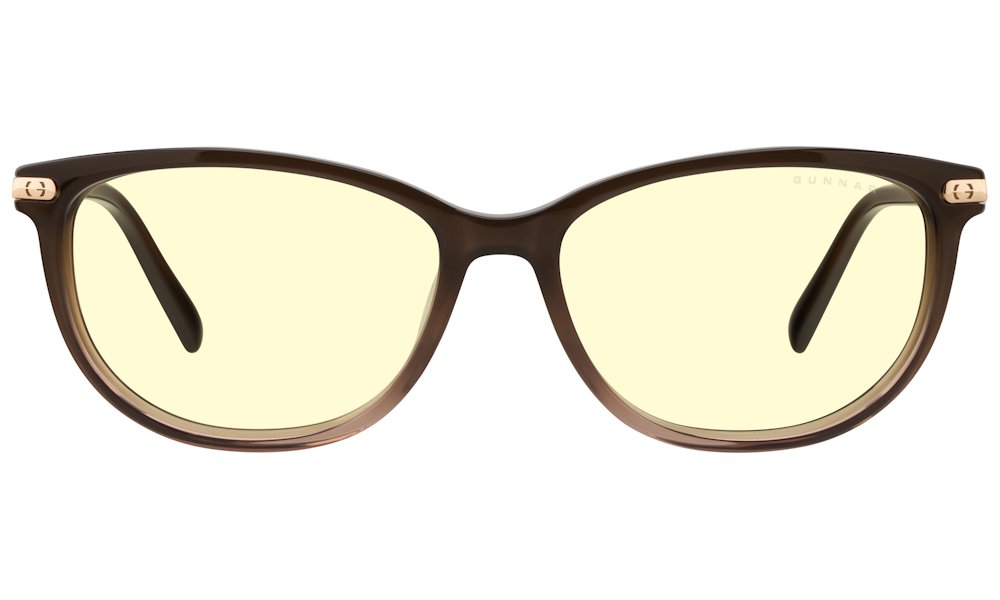 GUNNAR kancelářske/herní brýle  INGRID COCOA FADE CRYSTAL jantarová skla BLF 65 GUNNAR focus