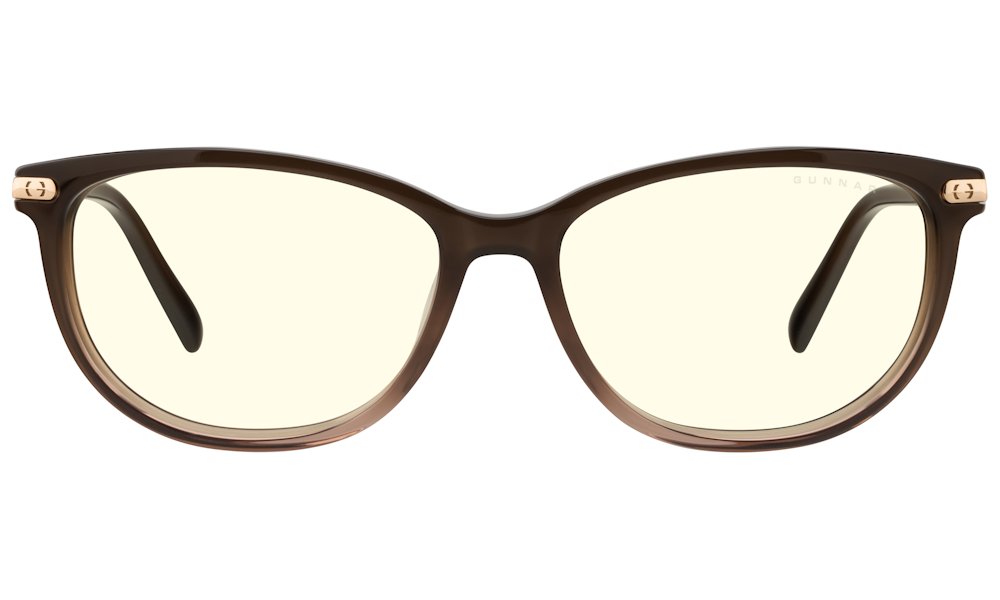 GUNNAR kancelářske/herní brýle  INGRID COCOA FADE CRYSTAL čirá skla  BLF 35 GUNNAR focus