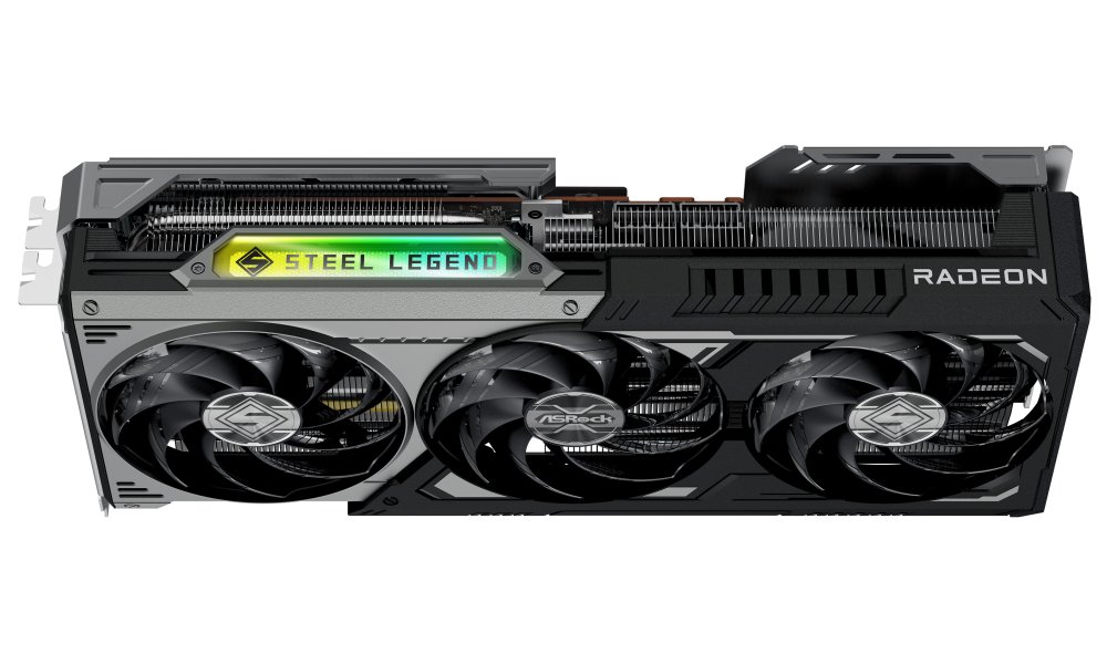 ASROCK AMD Radeon RX 9070 XT Steel Legend Dark 16GB / 16GB GDDR6 / PCI-E / HDMI / 3x DP / černá