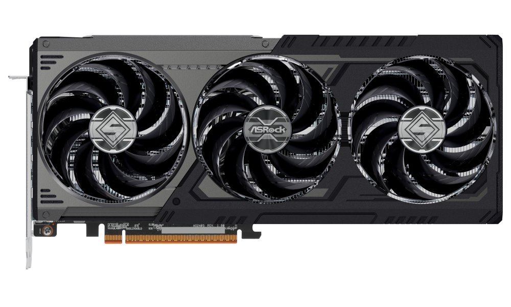 ASROCK AMD Radeon RX 9070 XT Steel Legend Dark 16GB / 16GB GDDR6 / PCI-E / HDMI / 3x DP / černá