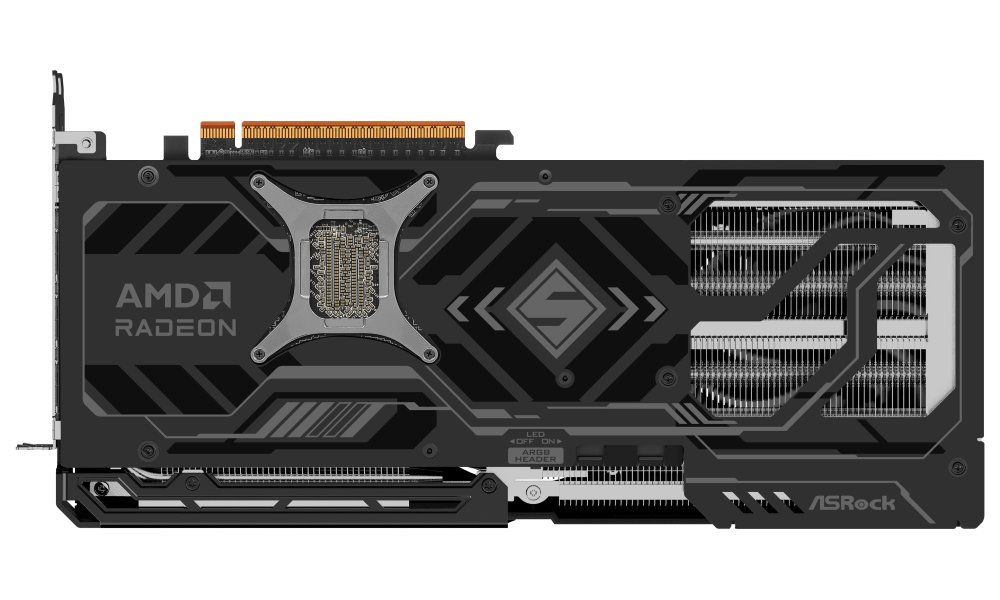 ASROCK AMD Radeon RX 9070 XT Steel Legend Dark 16GB / 16GB GDDR6 / PCI-E / HDMI / 3x DP / černá
