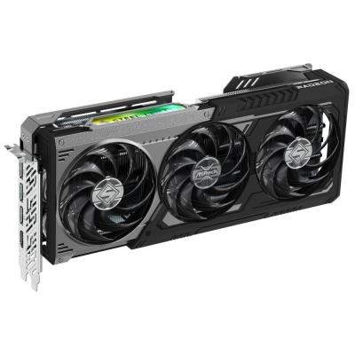 ASROCK AMD Radeon RX 9070 XT Steel Legend Dark 16GB / 16GB GDDR6 / PCI-E / HDMI / 3x DP / černá