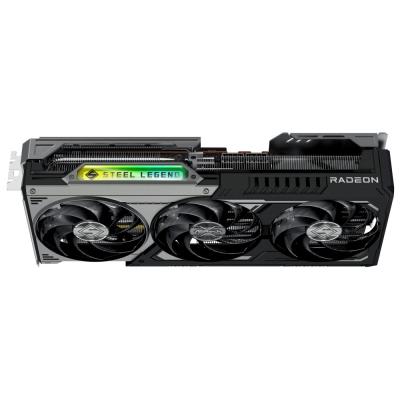 ASROCK AMD Radeon RX 9070 XT Steel Legend Dark 16GB / 16GB GDDR6 / PCI-E / HDMI / 3x DP / černá