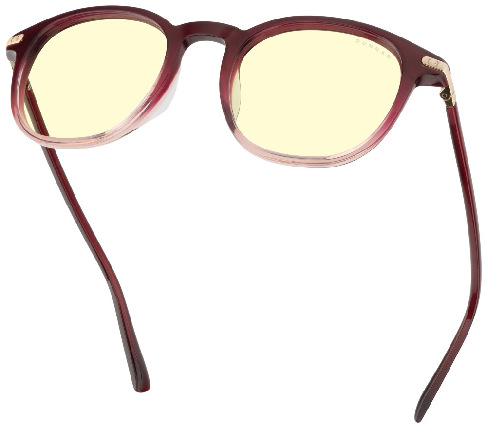 GUNNAR kancelářske/herní brýle  SOFIA GARNET FADE CRYSTAL jantarová skla BLF 65 GUNNAR focus