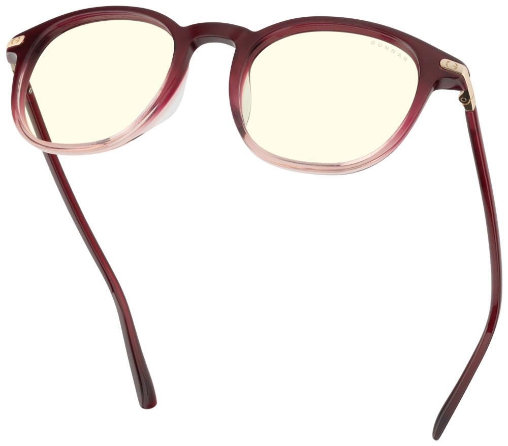 GUNNAR kancelářske/herní brýle  SOFIA GARNET FADE CRYSTAL čirá skla BLF 35 GUNNAR focus