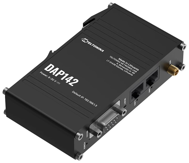 Teltonika DAP142 průmyslový bezdrátový Acces point, RS232, WiFi 4, Mesh (802.11s), 2x RJ45