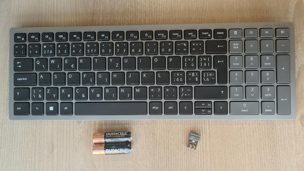 DELL KB740 bezdrátová klávesnice CZ/ česká/ QWERTZ