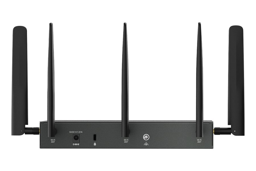 TP-Link ER706WP-4G Omada VPN Router, 2x Nano SIM, AX3000 WiFi 6, 1x SFP GWAN, 1x GWAN, 4x GLAN PoE+