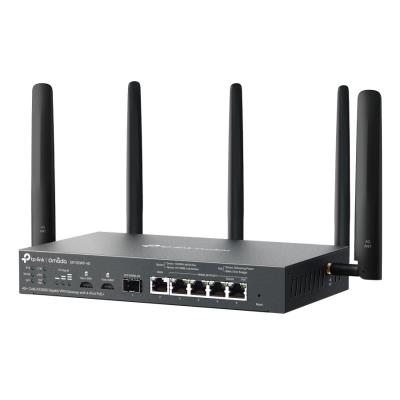 TP-Link ER706WP-4G Omada VPN Router, 2x Nano SIM, AX3000 WiFi 6, 1x SFP GWAN, 1x GWAN, 4x GLAN PoE+