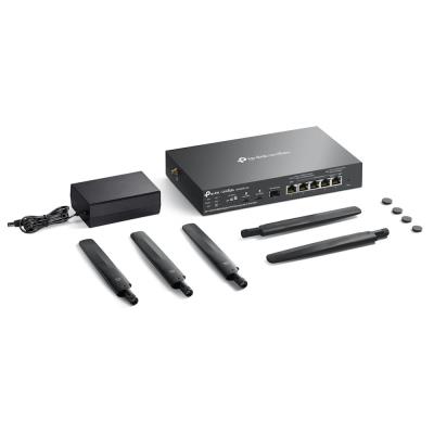 TP-Link ER706WP-4G Omada VPN Router, 2x Nano SIM, AX3000 WiFi 6, 1x SFP GWAN, 1x GWAN, 4x GLAN PoE+