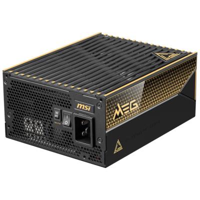 MSI zdroj MEG Ai1600T PCIE5/ 1600W/ ATX3.1/ akt. PFC/ 12 let celk. záruka/ 135mm fan/ modulární kabeláž/ 80PLUS Titanium