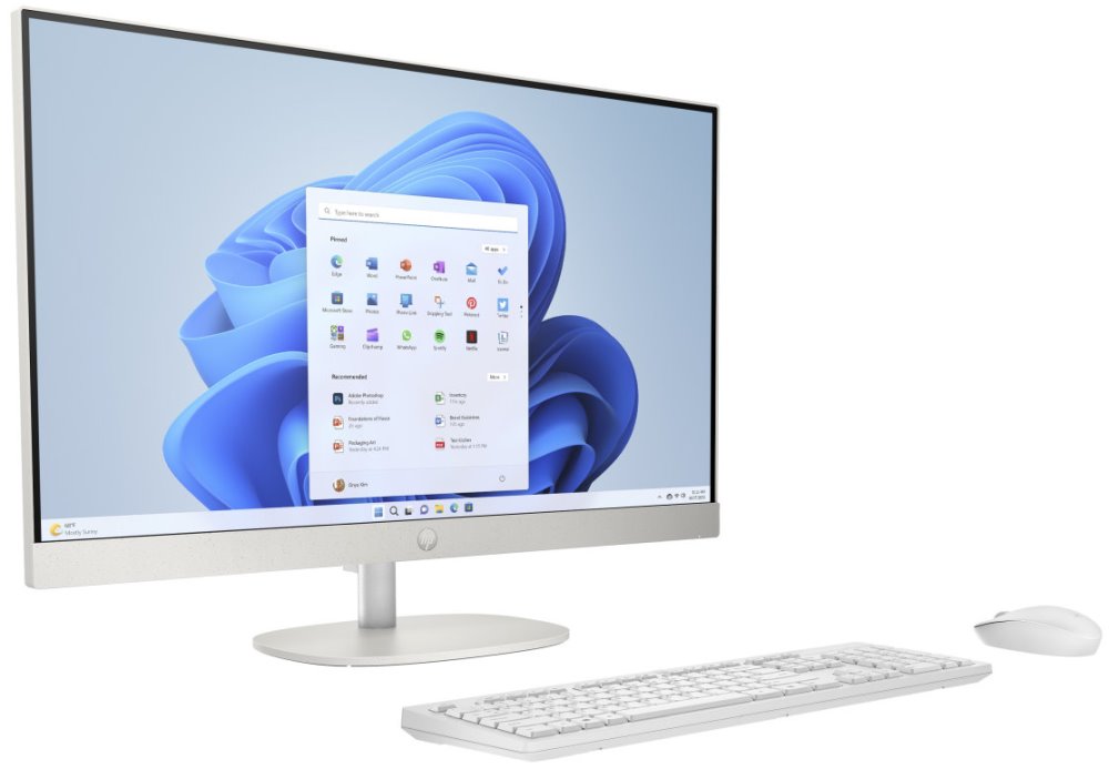 HP 27-cr2009nc/ AiO/ Ultra 7-255U/ 32GB DDR5/ 1TB SSD/ Intel® Graphics/ 27" FHD,touch/ W11H/ kbd+myš/ bílý
