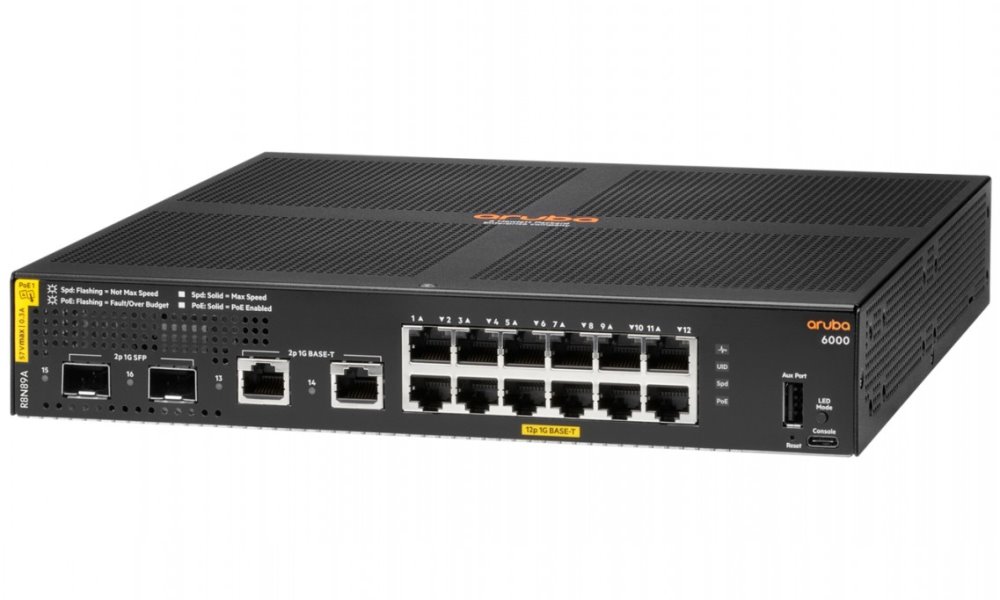 HPE Networking CX 6000 12G CL4 PoE 2G/2SFP 139W