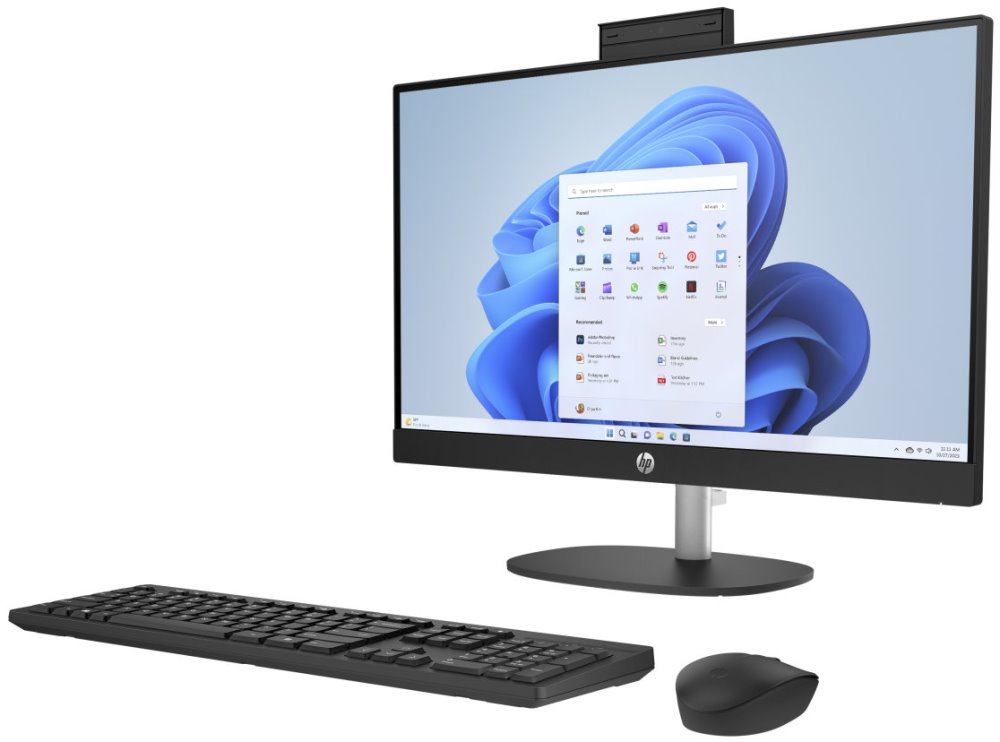 HP 24-cr2007nc/ AiO/ Ultra 7-255U/ 32GB DDR5/ 1TB SSD/ Intel® Graphics/ 24" FHD,matný/ W11H/ kbd+myš/ černý