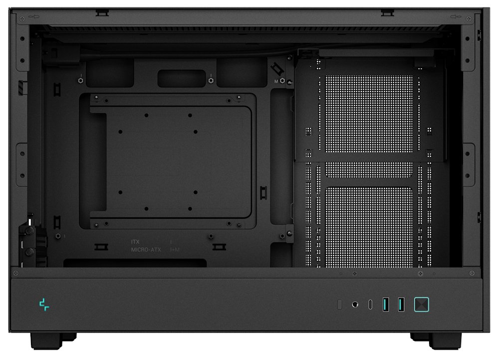 DEEPCOOL skříň CH260 / microATX / 2 x USB 3.0 / USB-C / mesh panel / tvrzené sklo / černá