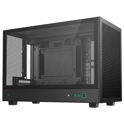 DEEPCOOL skříň CH260 / microATX / 2 x USB 3.0 / USB-C / mesh panel / tvrzené sklo / černá