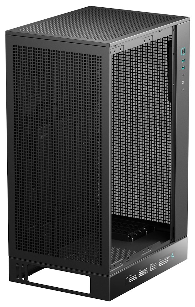 DEEPCOOL skříň CH270 Digital / microATX / 2 x USB 3.0 / USB-C / mesh panely / černá