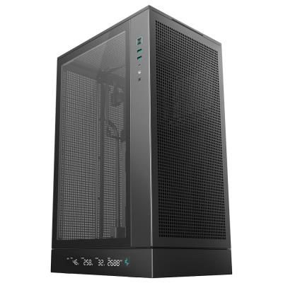 DEEPCOOL skříň CH270 Digital / microATX / 2 x USB 3.0 / USB-C / mesh panely / černá