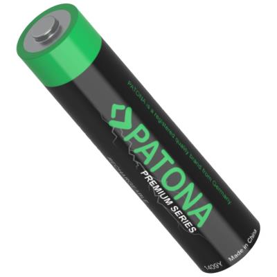PATONA nabíjecí baterie AAA/LR03 Li-Pol 500mAh 1,5V s USB-C nabíjením, 4ks v balení