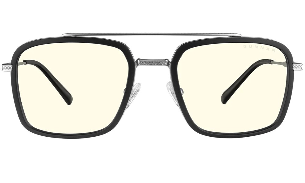 POŠKOZENÝ OBAL - GUNNAR kancelářske/herní brýle  BARRON SILVER čirá skla BLF 35 GUNNAR focus