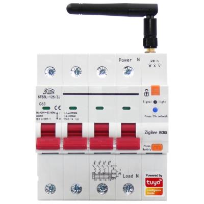 IMMAX NEO SMART jistič 3P+N 10-63A s proudovým chráničem, měření spotřeby, Zigbee 3.0, TUYA