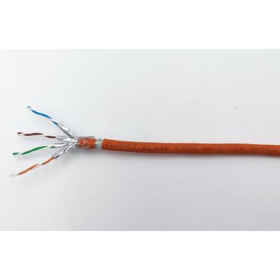PLANET kabel SFTP, drát, Cat 6A, 4p, 500MHz, B2cas1d1a1 LS0H, stíněný každý pár,Planet Elite, oranžový, Dca, balení 100m