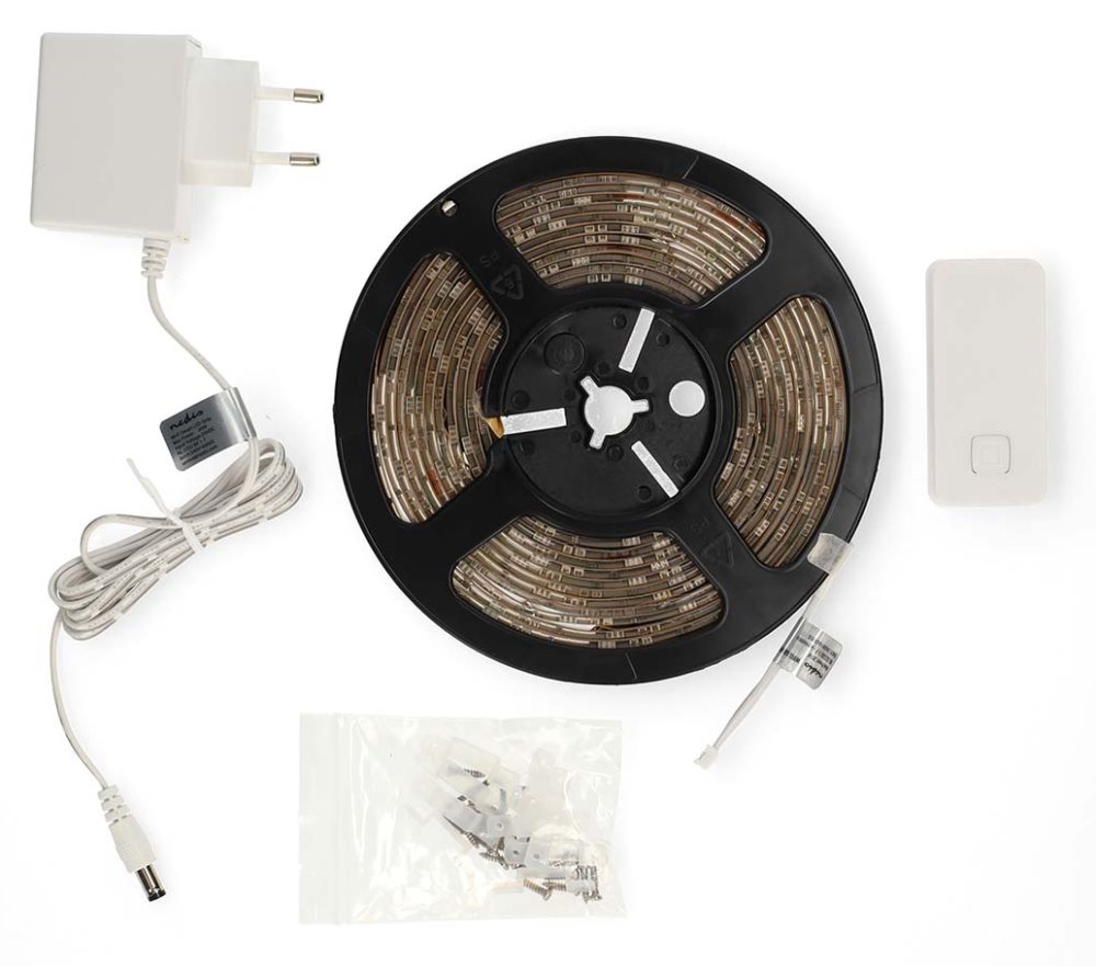 NEDIS Wi-Fi chytrý LED pásek/ 20W/ 220 - 240V/ IP21/ 960lm/ 2700 - 6500 K/ teplá až studená bílá/ Nedis® SmartLife/ 5m