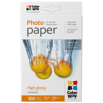 COLORWAY fotopapír/ high glossy 230g/m2, 10x15/ 100 kusů