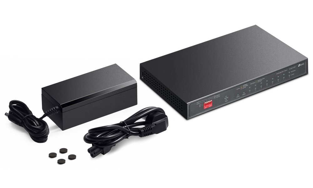 TP-Link TL-SG1210PP - 10-portový Switch PoE+ s 8x GLAN PoE+, 2x GLAN, 1x Combo Gigabit SFP, 123W PoE budget