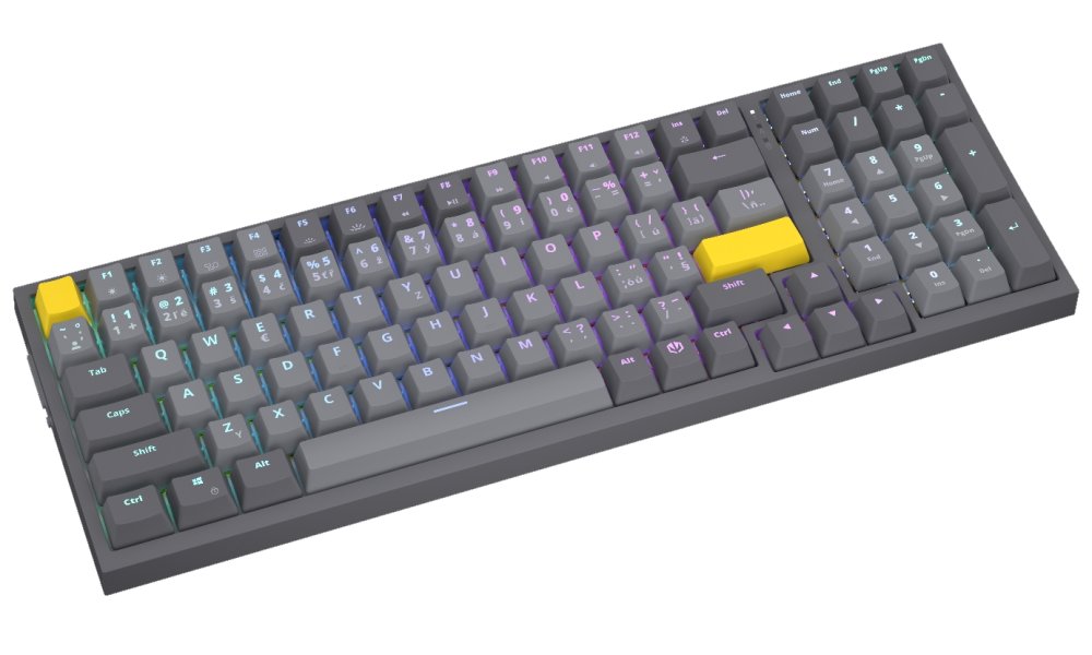 Endorfy mechanická klávesnice Celeris 1800 CZ / BT / USB / bezdrát / MacOS kompatibilní / sidetune / CZ/SK layout