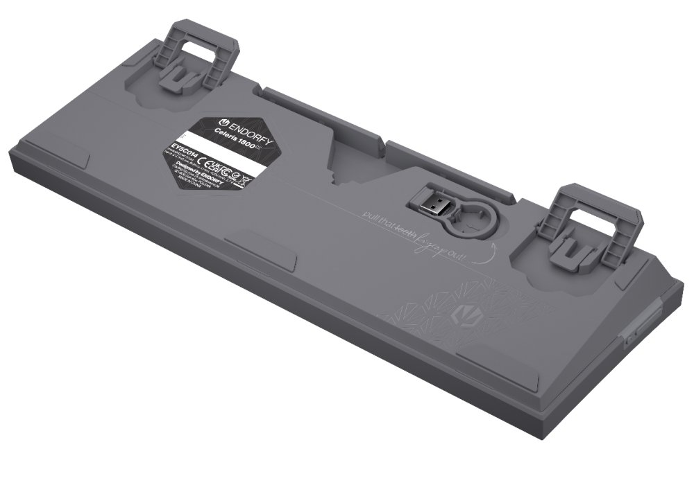 Endorfy mechanická klávesnice Celeris 1800 CZ / BT / USB / bezdrát / MacOS kompatibilní / sidetune / CZ/SK layout