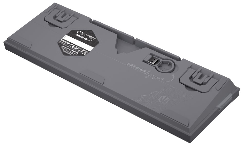 Endorfy mechanická klávesnice Celeris 1800 / BT / USB / bezdrát / MacOS kompatibilní / sidetune / US layout
